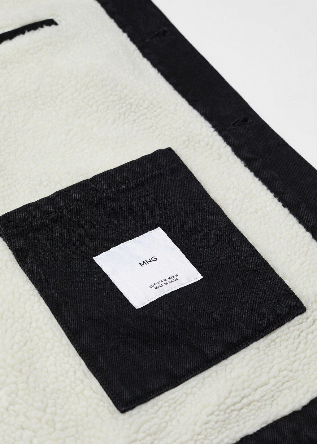 Shearling denim jacket - Details of the article 8