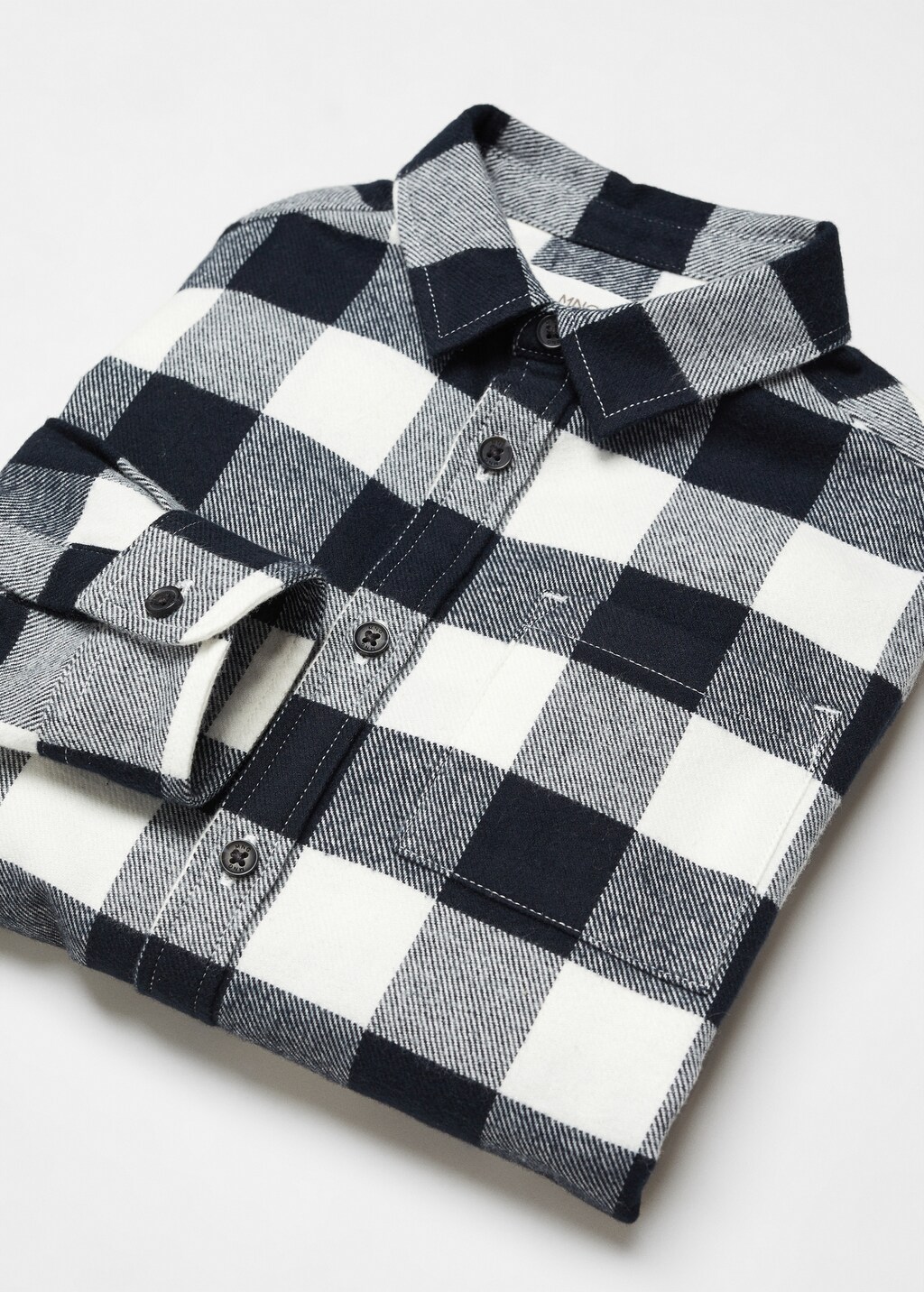 Regular fit check cotton shirt - Details of the article 8