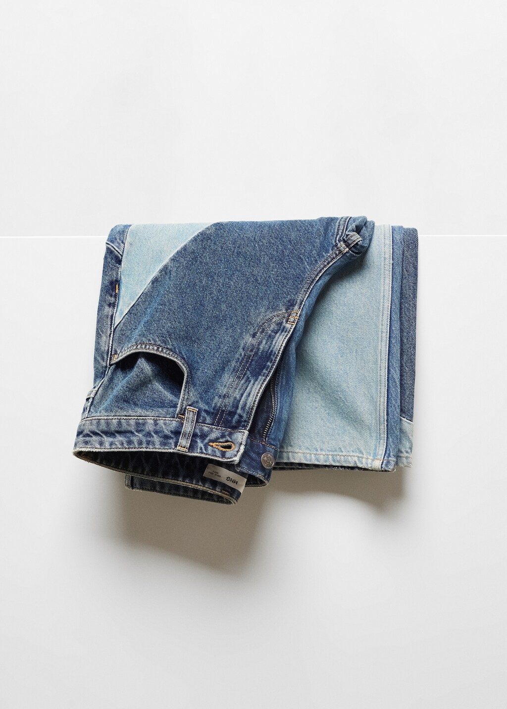 Straight patchwork jeans - Details of the article 8