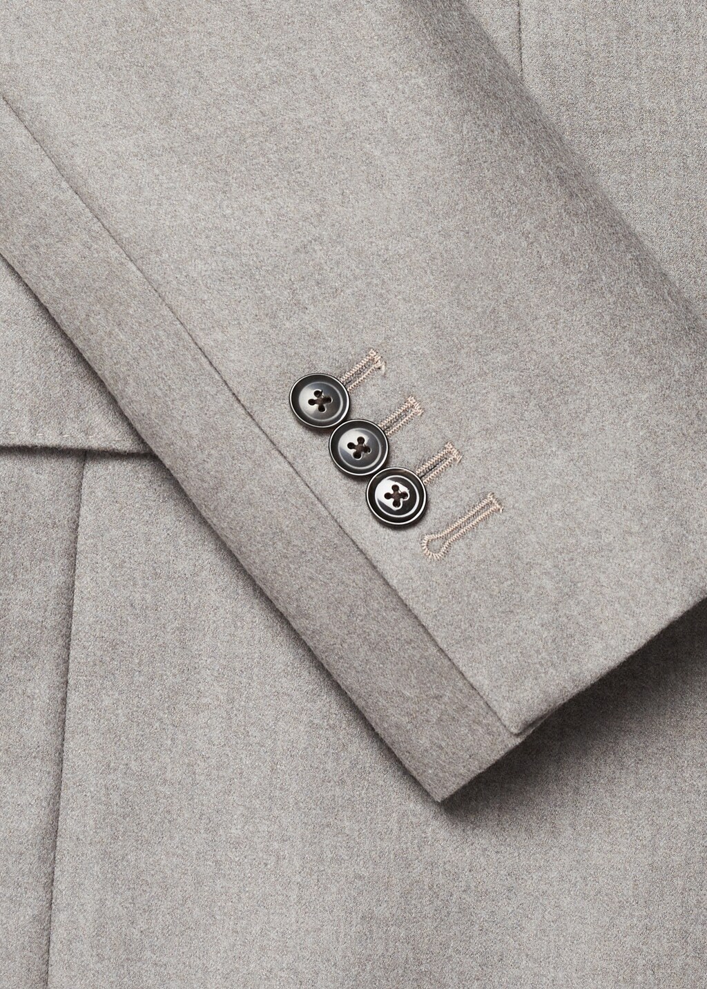 Virgin wool double-breasted suit jacket - Details of the article 0