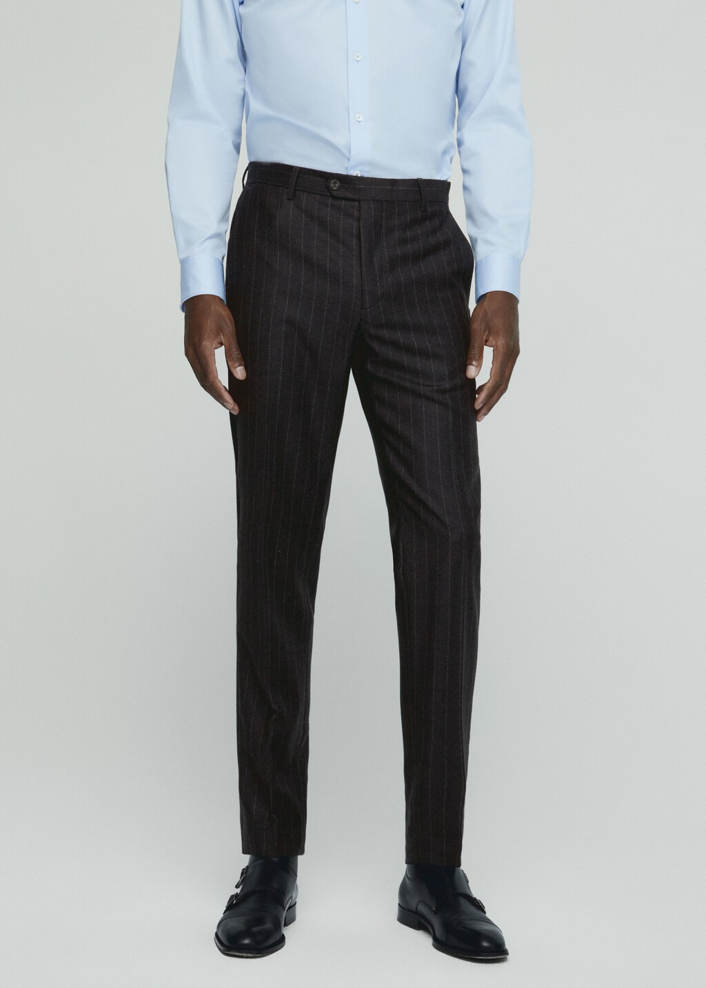 Virgin wool suit trousers - Medium plane