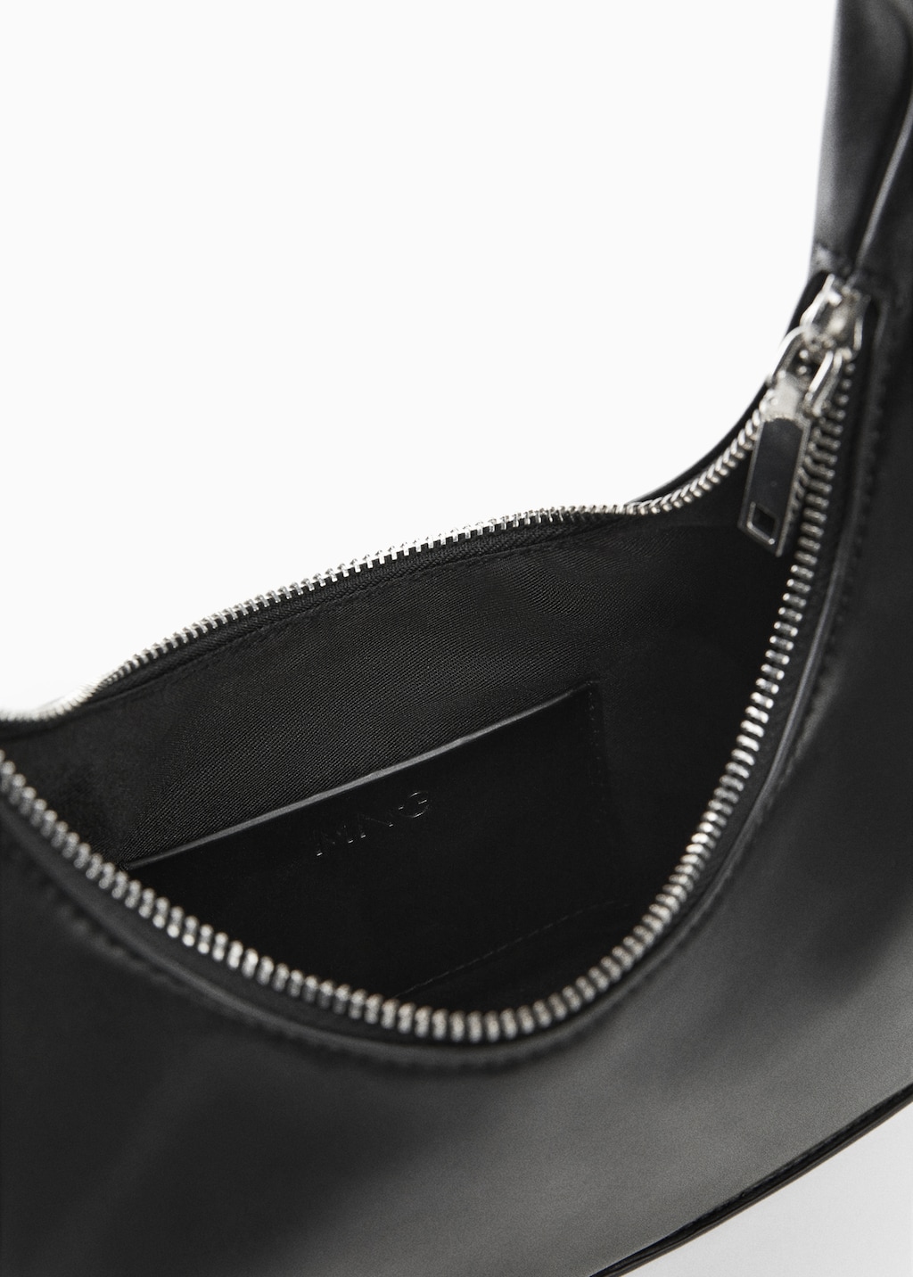 Leather effect shoulder bag