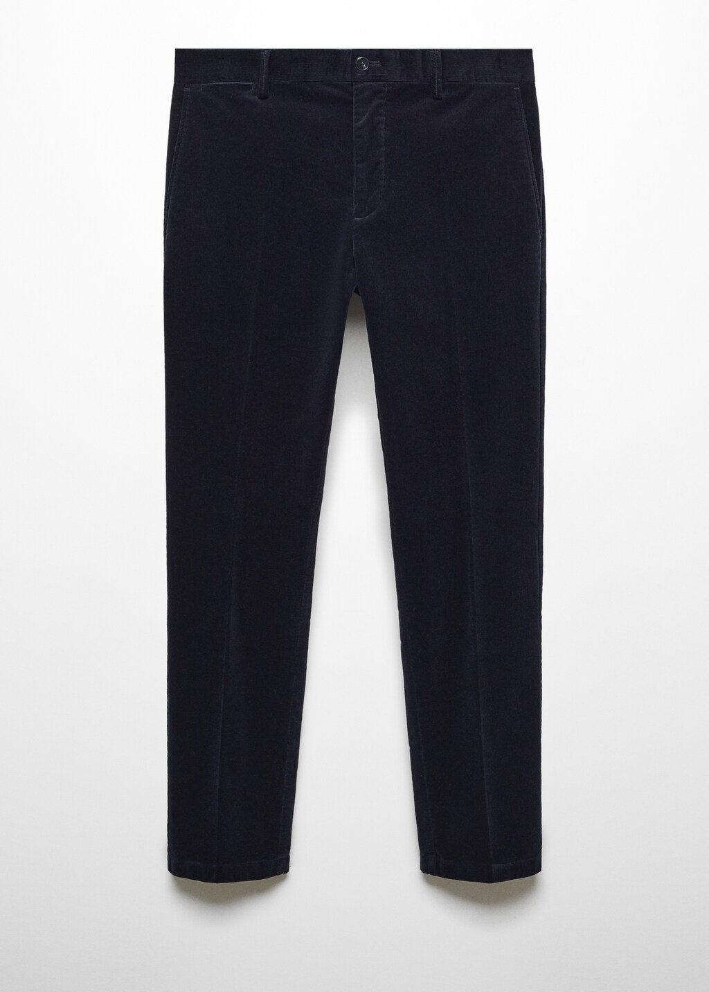 Slim-fit micro-corduroy trousers - Article without model