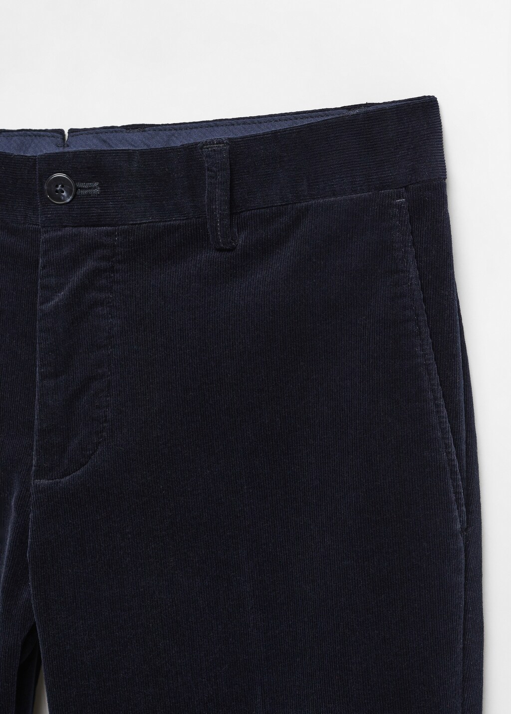 Slim-fit micro-corduroy trousers - Details of the article 8