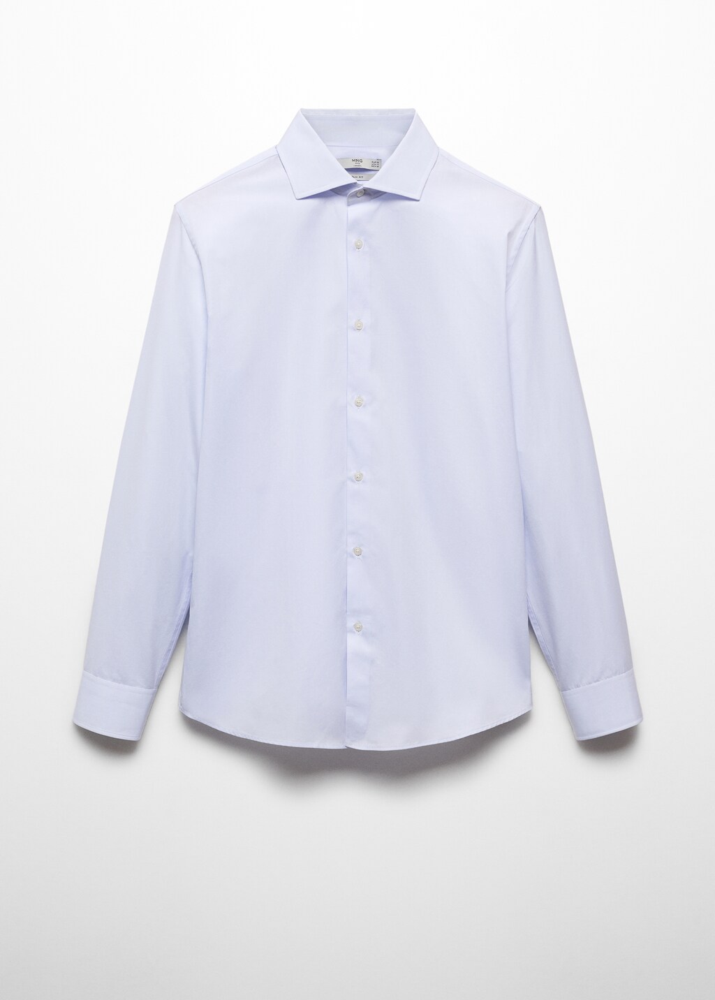 Slim-fit cotton poplin suit shirt - Article without model