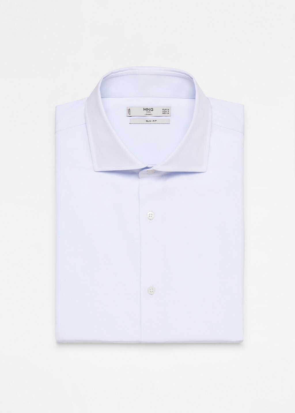 Slim-fit cotton poplin suit shirt - Details of the article 0