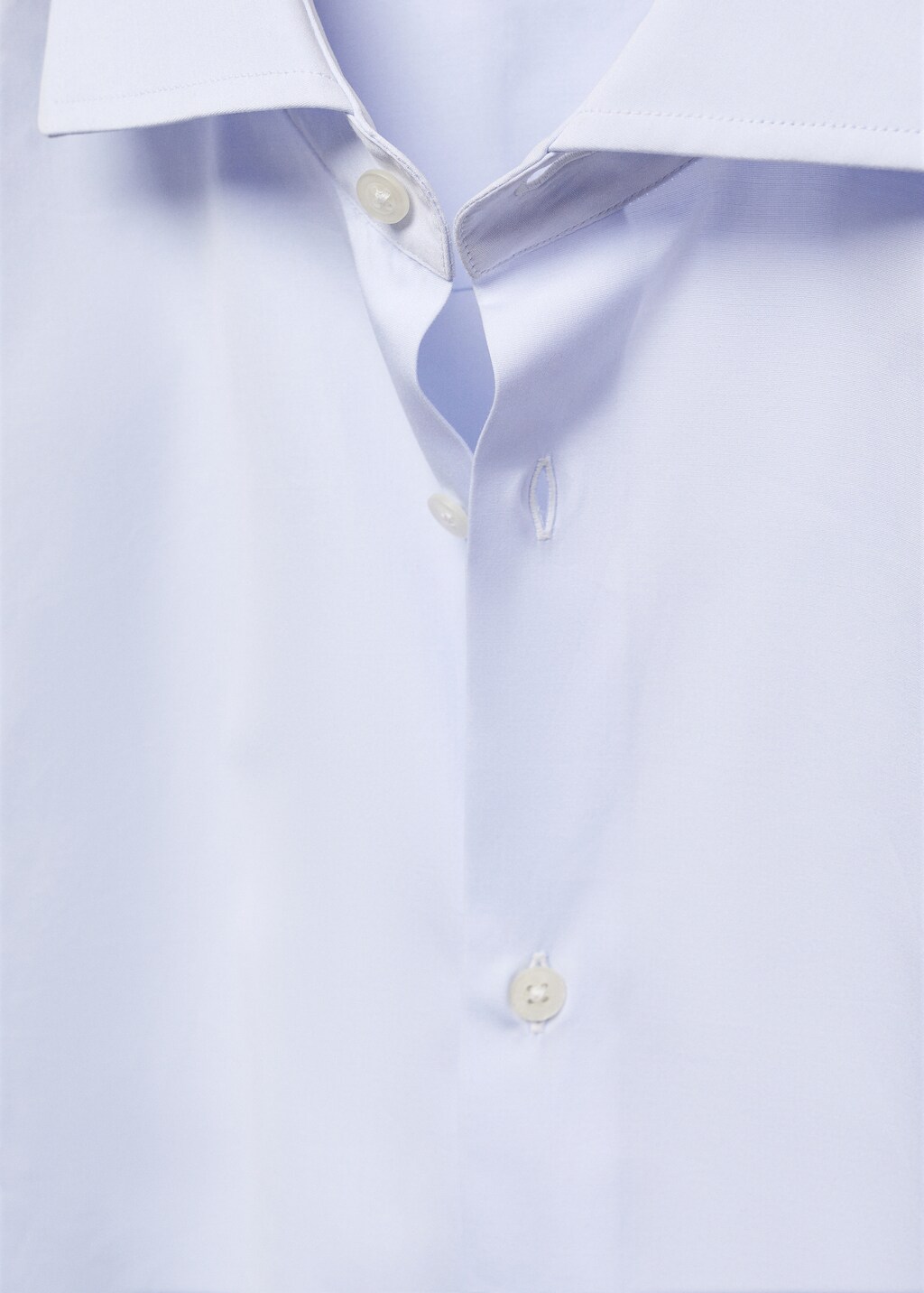 Slim-fit cotton poplin suit shirt - Details of the article 8