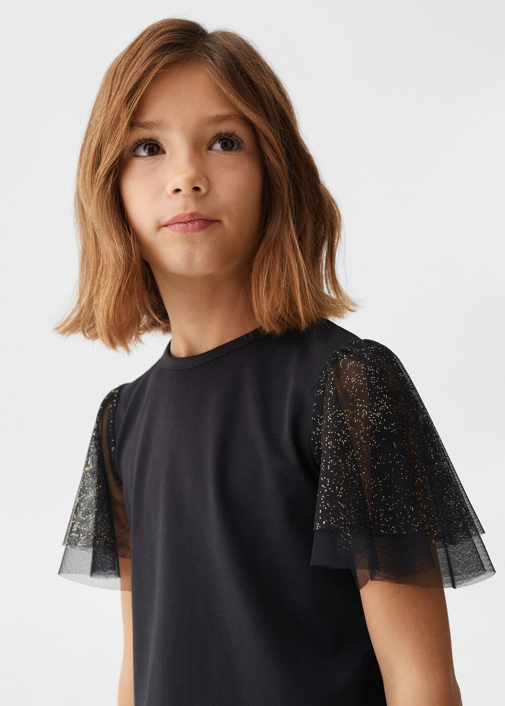 Tulle short-sleeved t-shirt - Details of the article 1