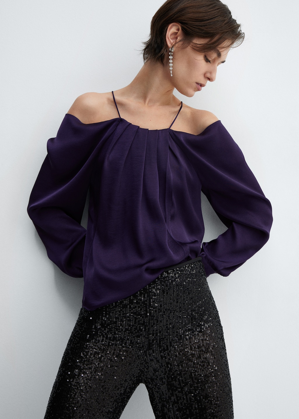 Off shoulders blouse - Medium plane