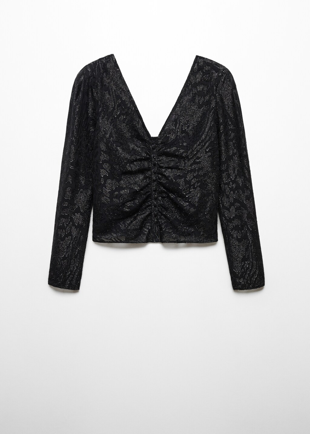 Lurex jacquard blouse - Article without model