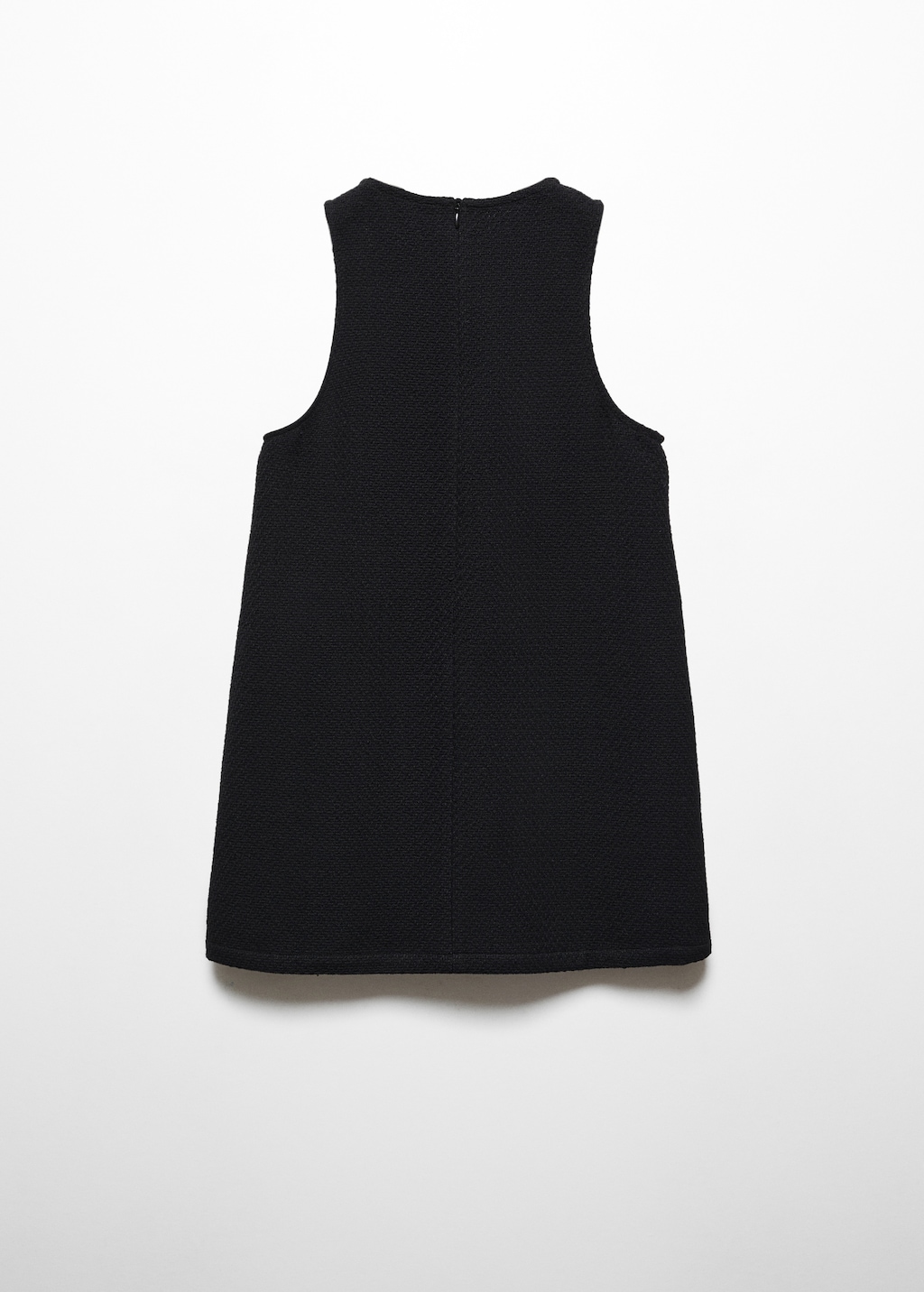 Cotton-blend textured pinafore dress - Reverse of the article