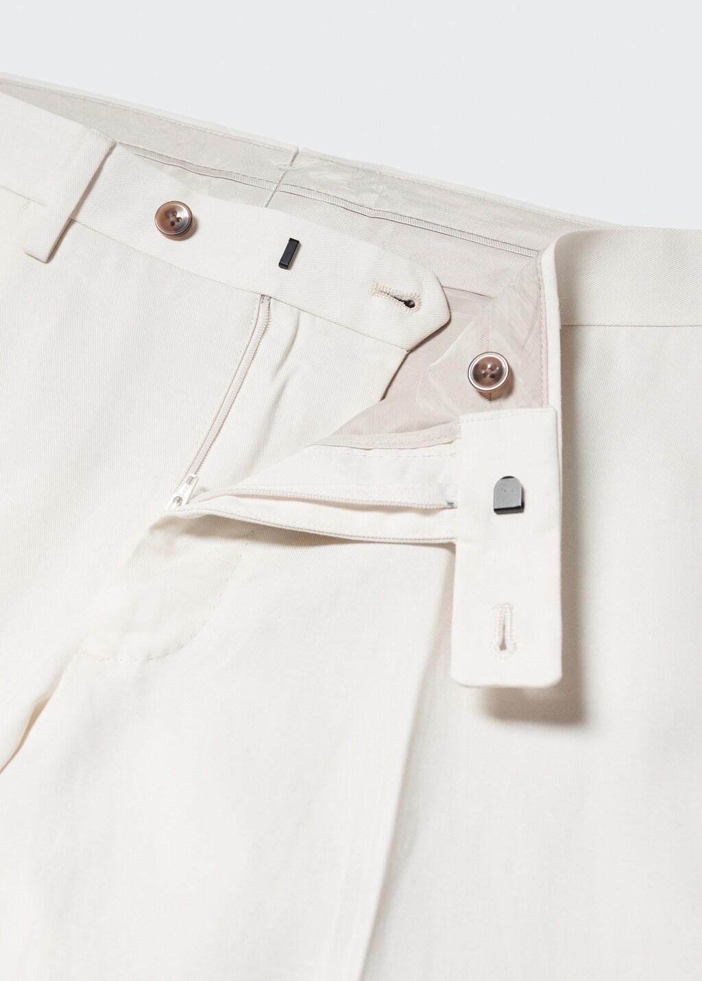 100% linen suit trousers - Details of the article 8