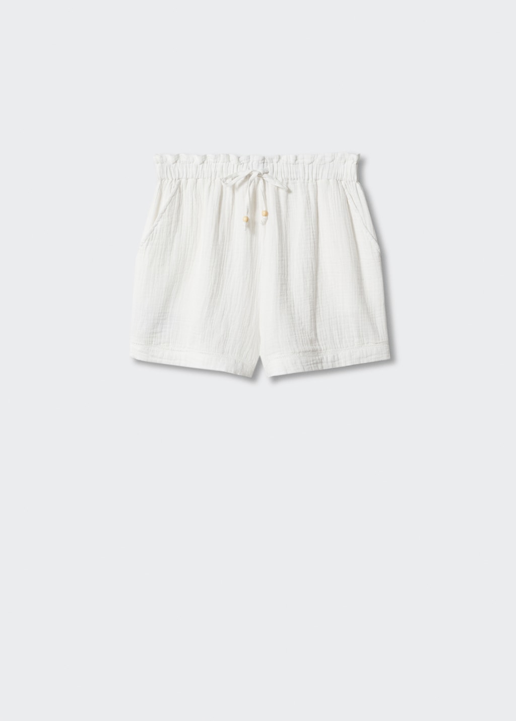 Cotton shorts with elastic waist - Article without model