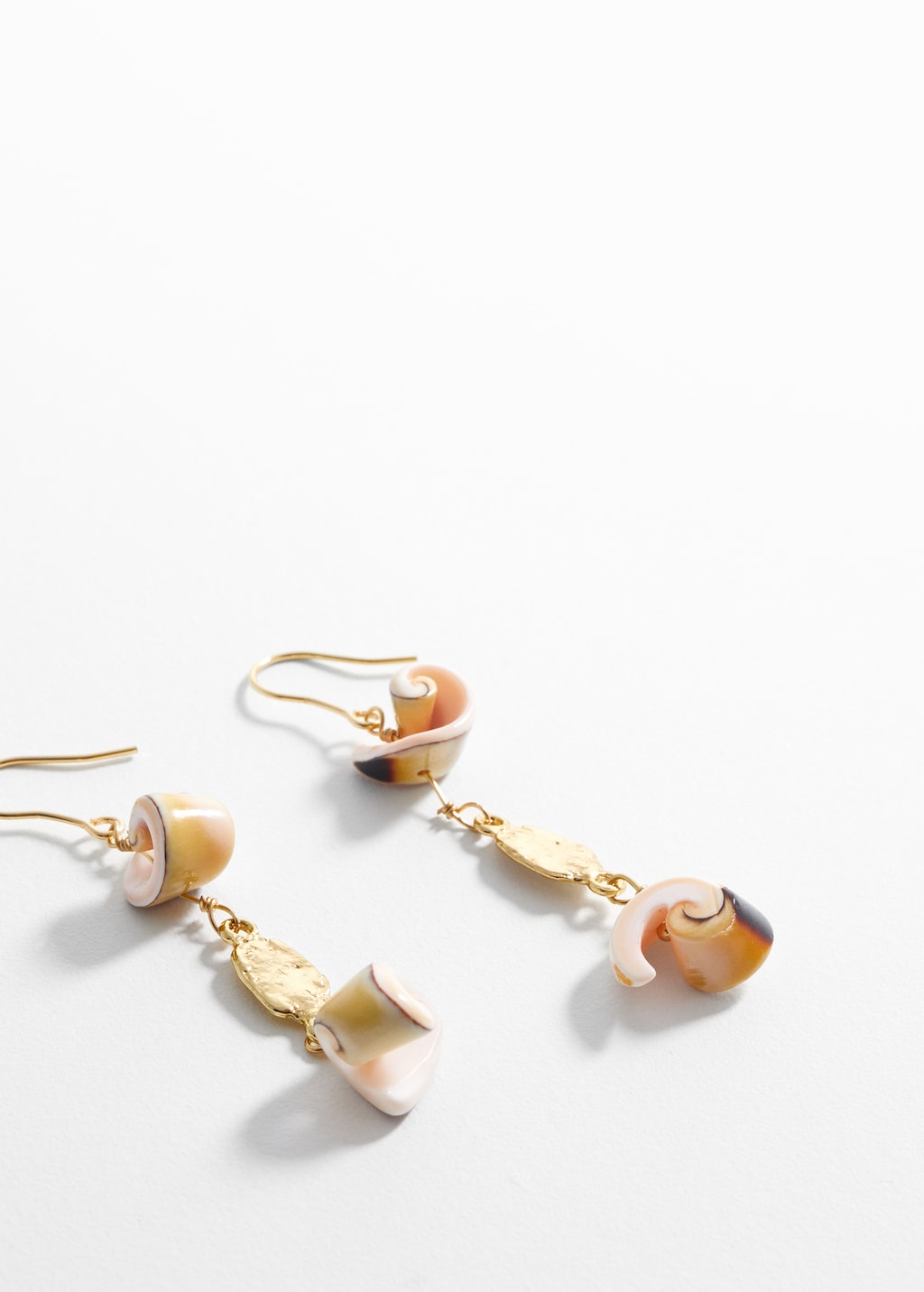 Combined shell earrings - Medium plane