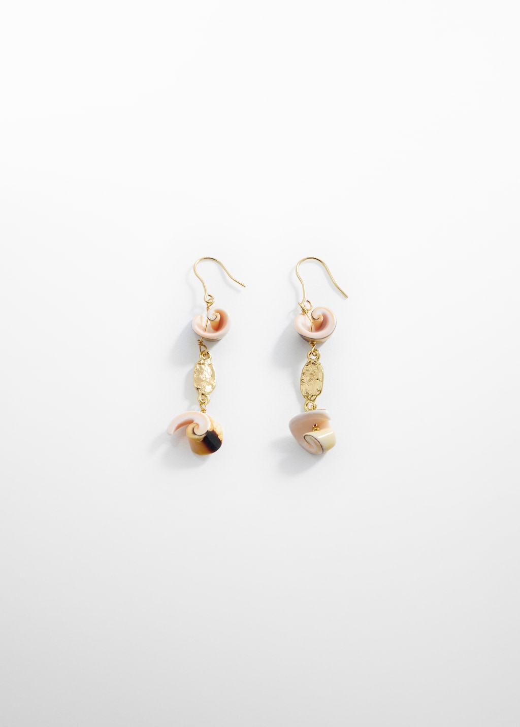 Boucles d'oreilles coquillage combinées - Article sans modèle