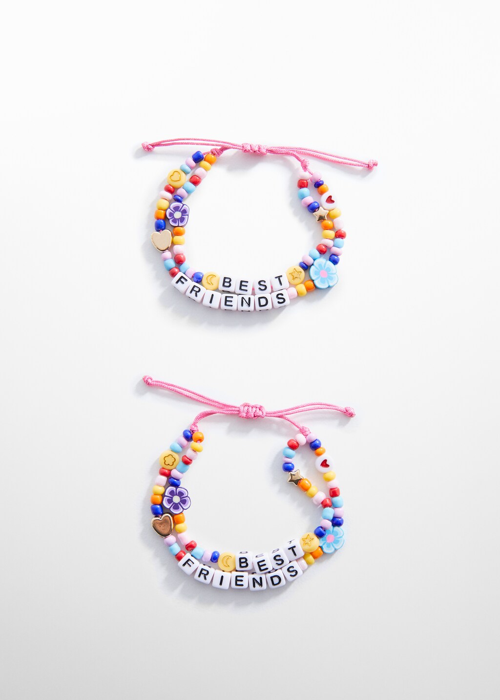 2-pack message bracelets - Medium plane