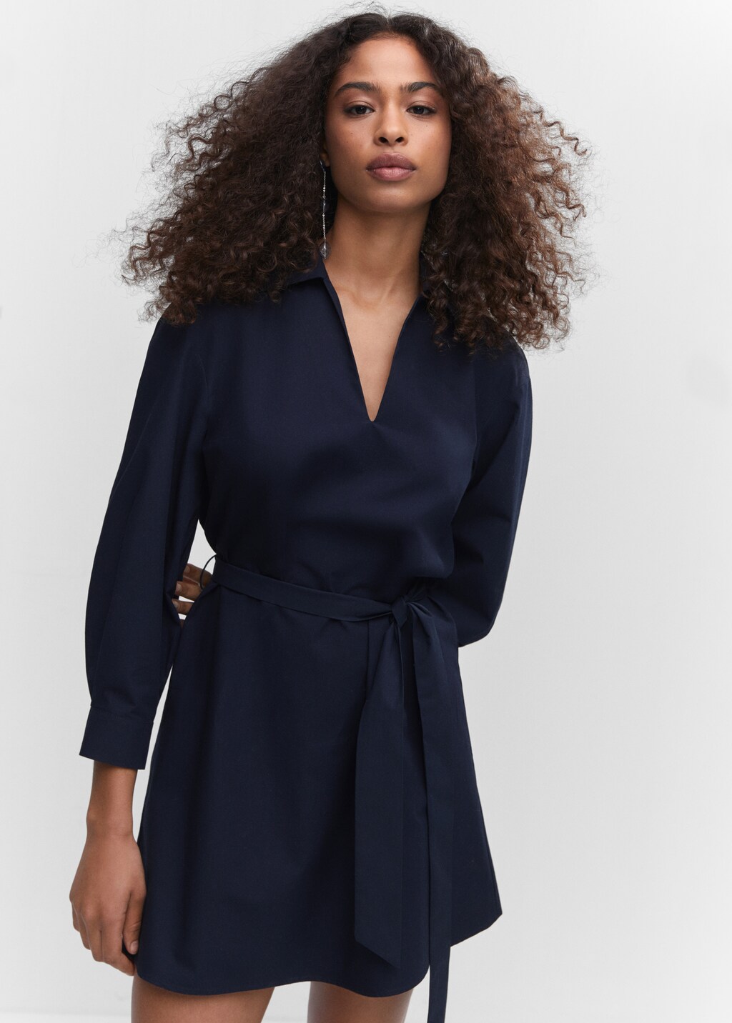 Bow shirt dress - Medium plane