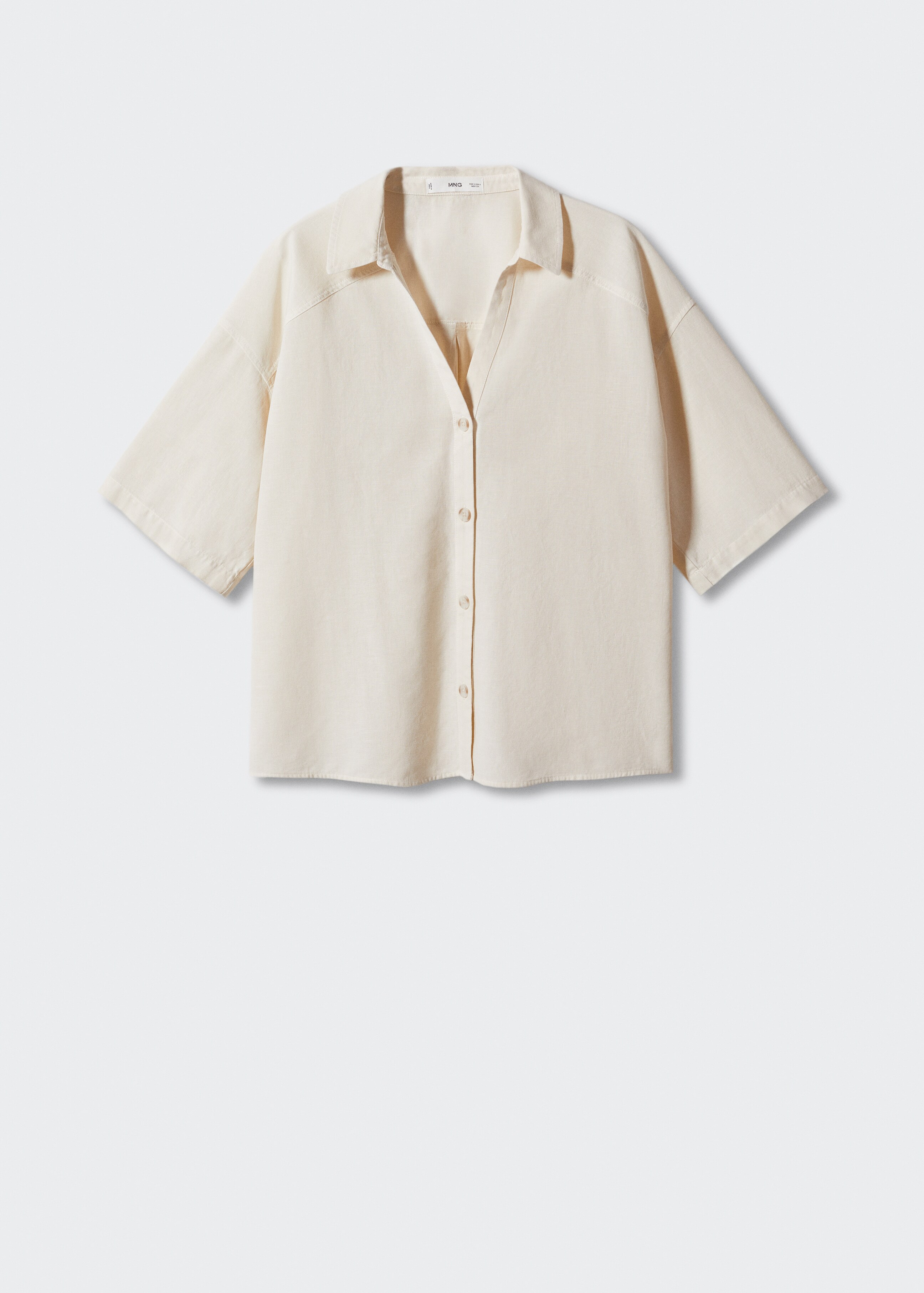 Βαμβακερό λινό πουκάμισο - Προϊόν χωρίς μοντέλο
