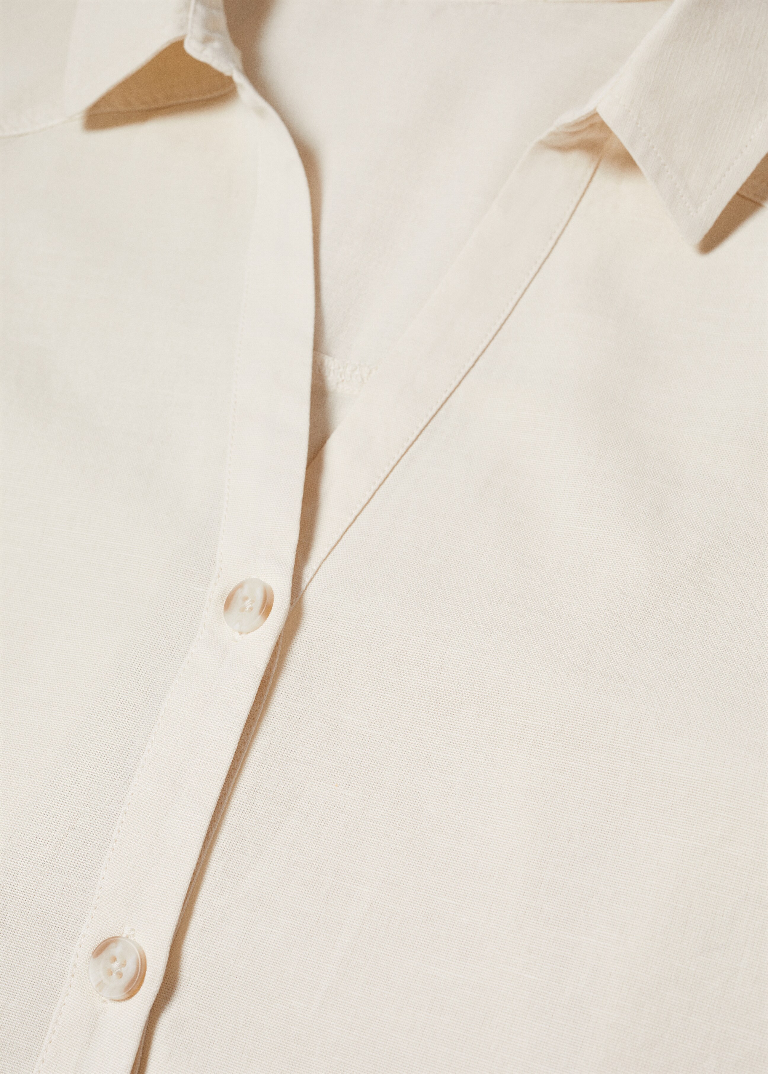 Βαμβακερό λινό πουκάμισο - Λεπτομέρεια του προϊόντος 8