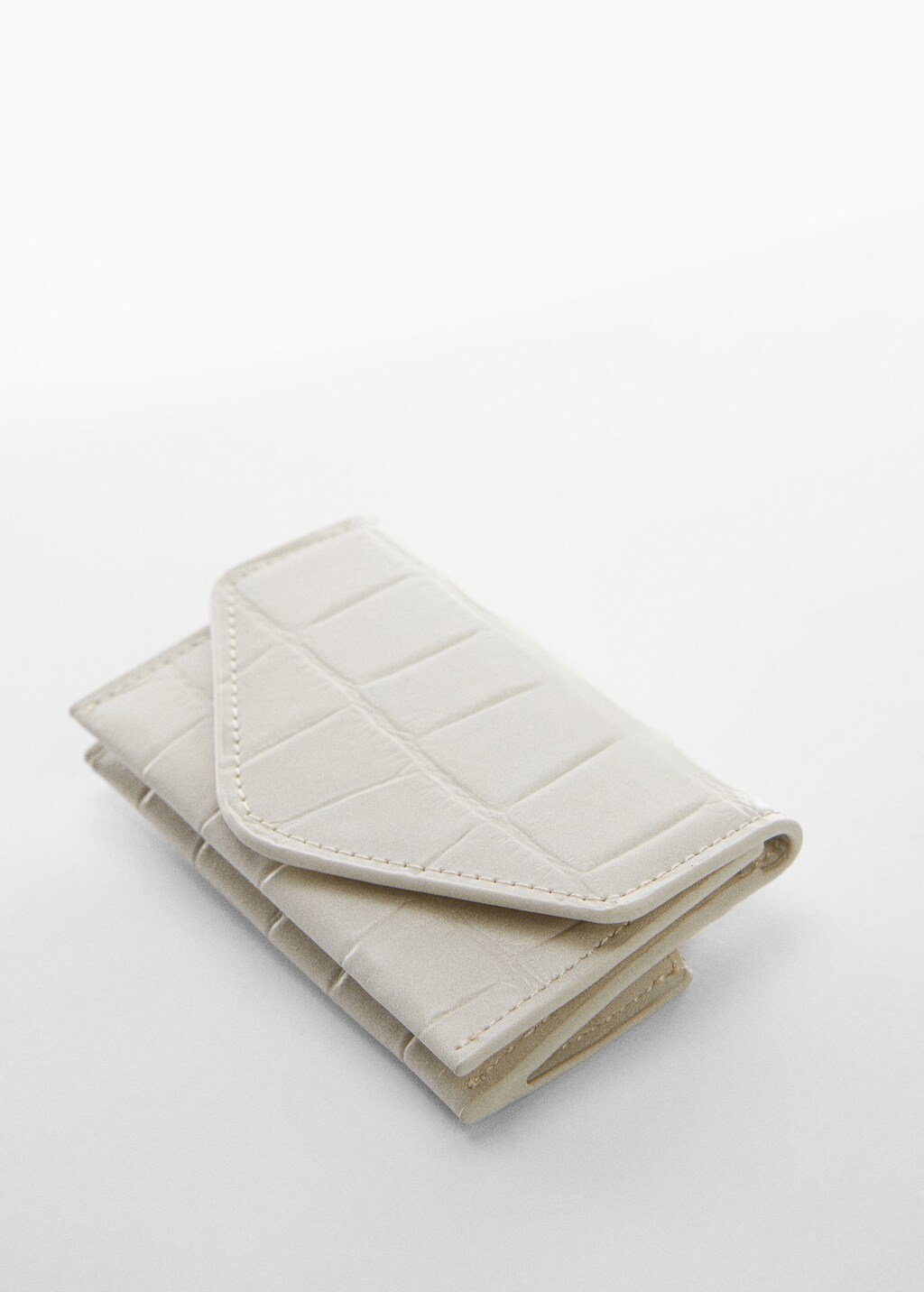 Croc-effect cardholder - Medium plane