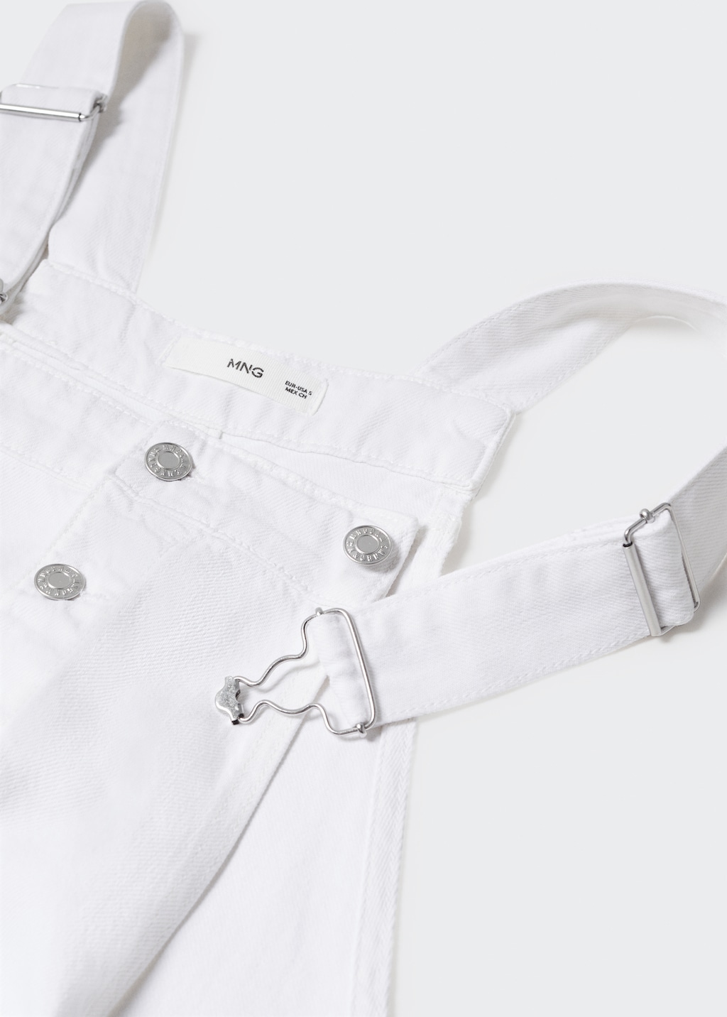 Denim button-down dungarees - Details of the article 8