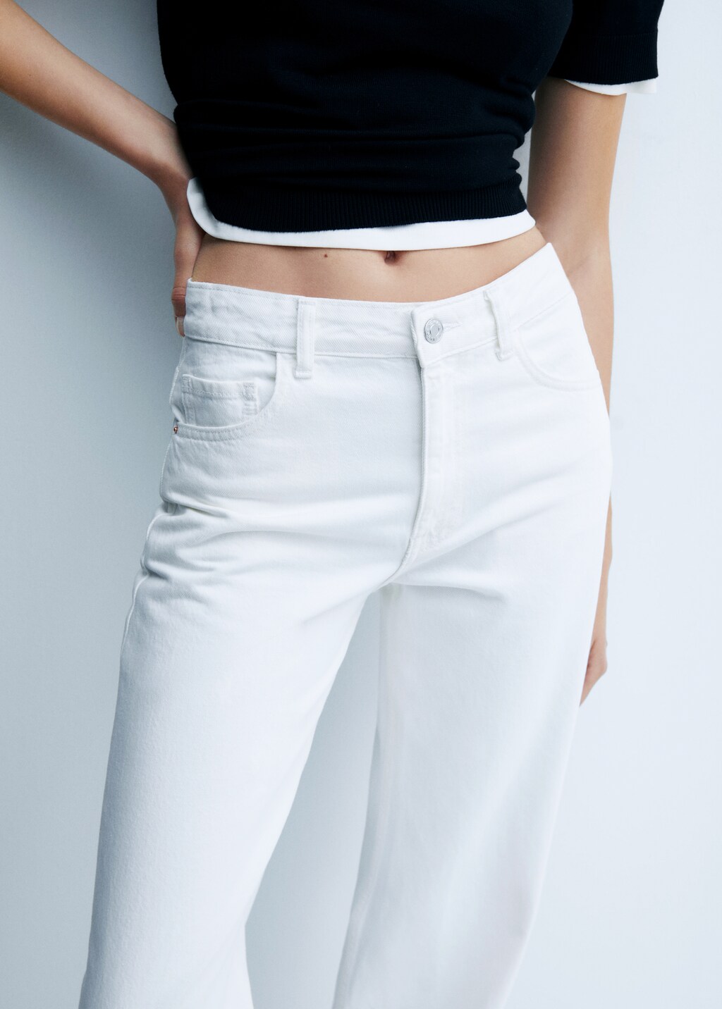 Mid-rise wideleg jeans - Detail van het artikel 2