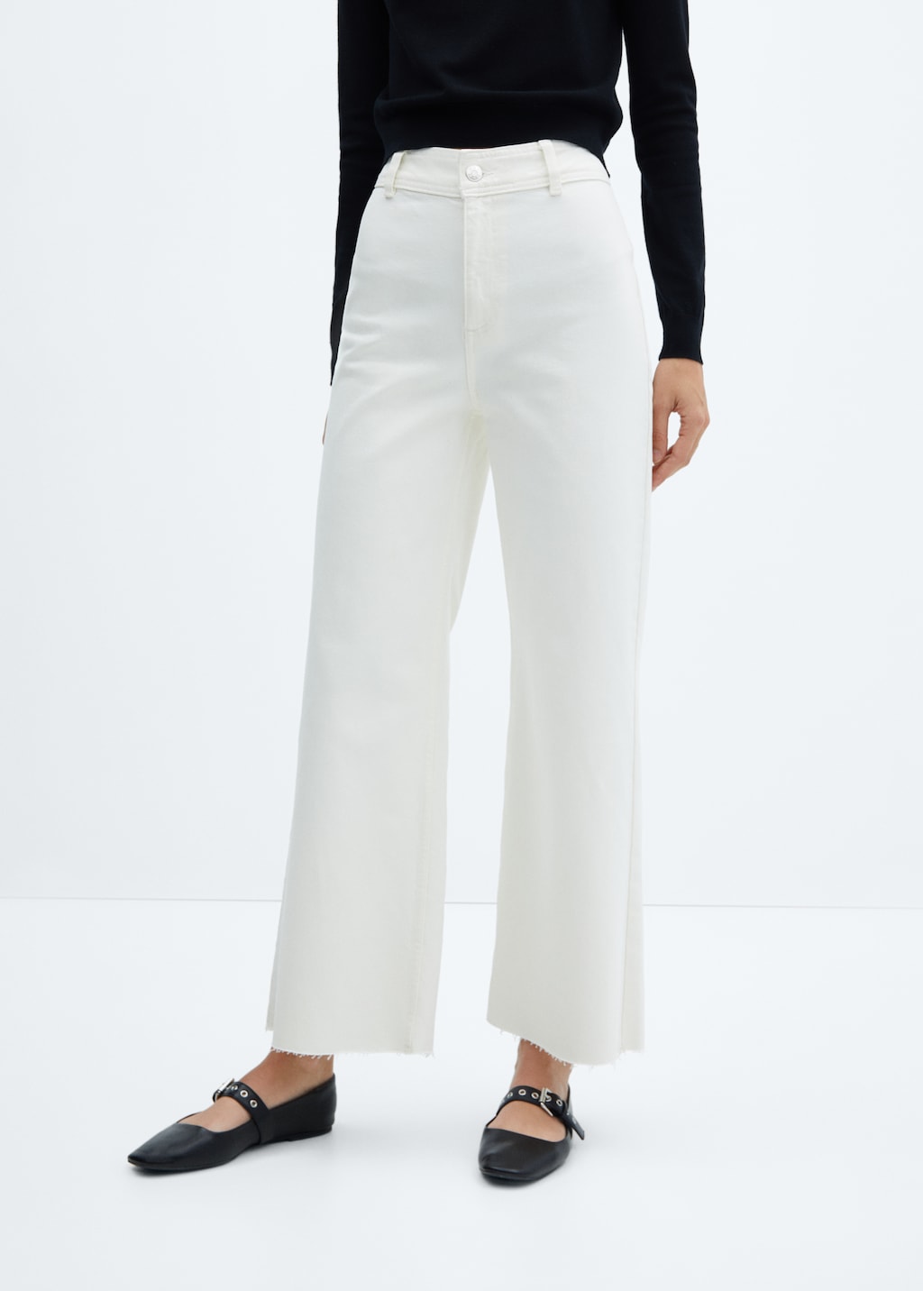 Catherin high-rise culotte jeans - Medium plane