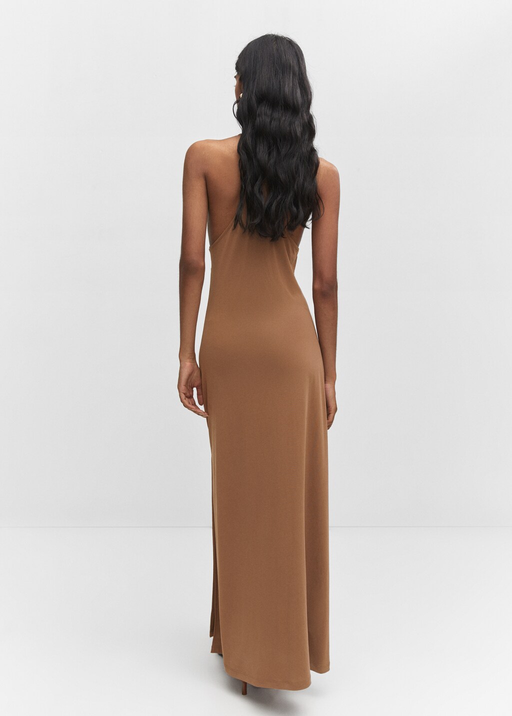 Halter-neck modal dress - Reverse of the article