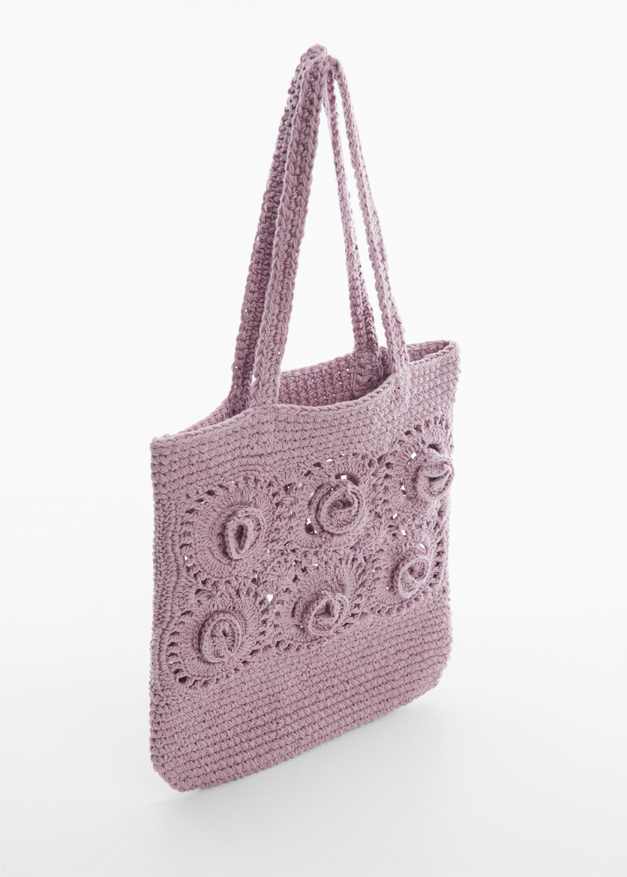 Mini sac crochet fleurs - Plan moyen