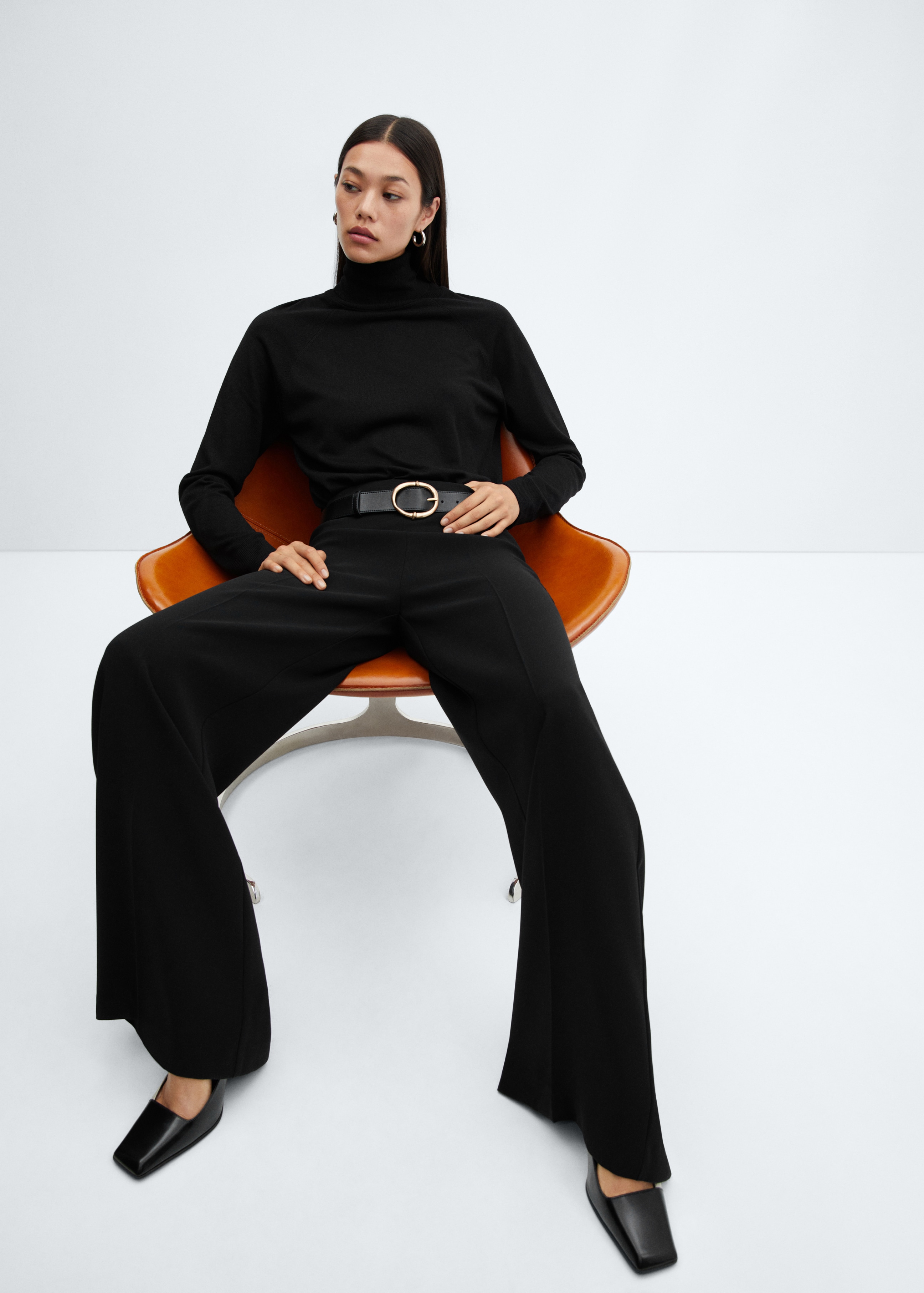 High-waist palazzo trousers - Details of the article 2