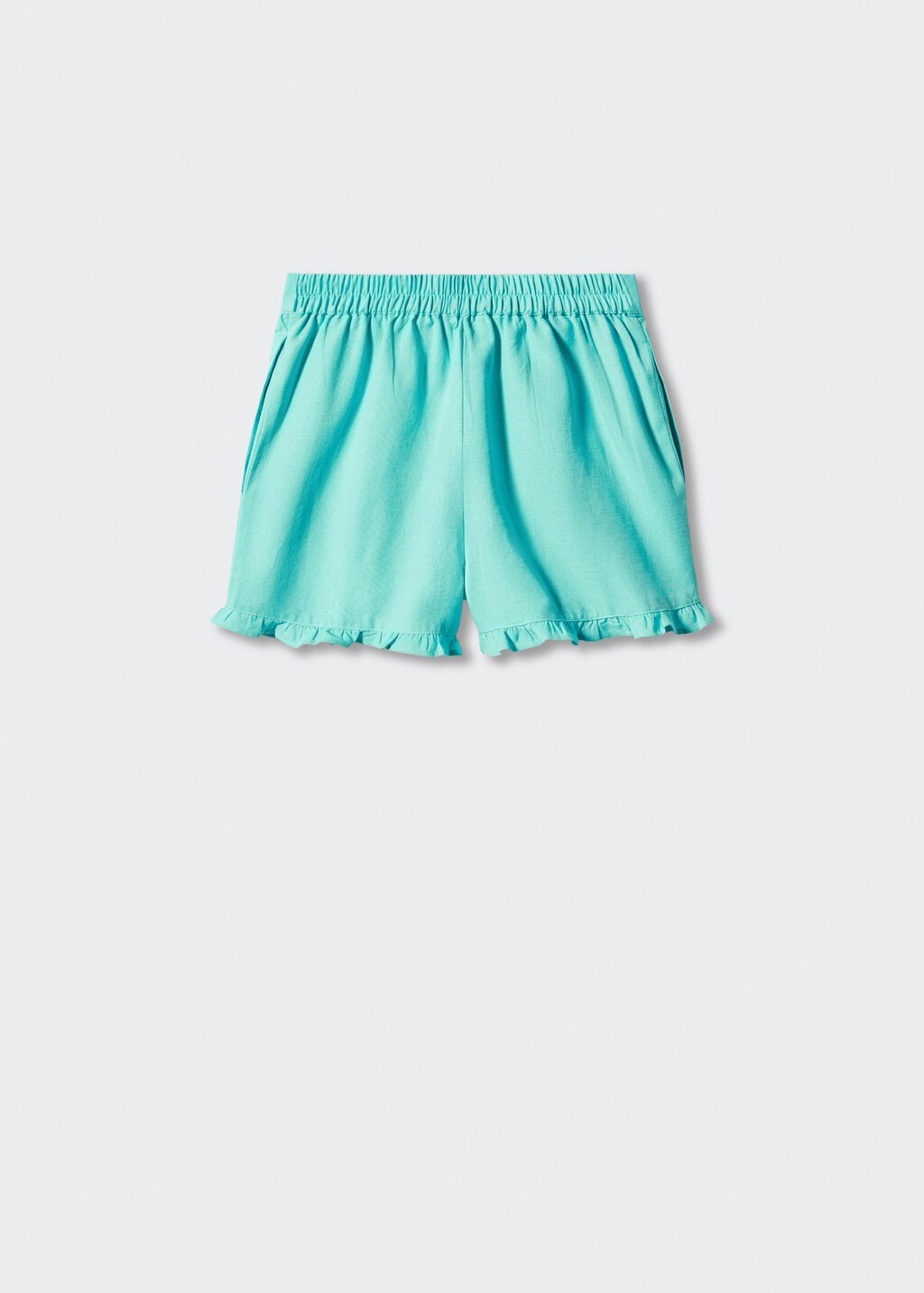 Shorts mit gerafftem Detail - Rückseite des Artikels