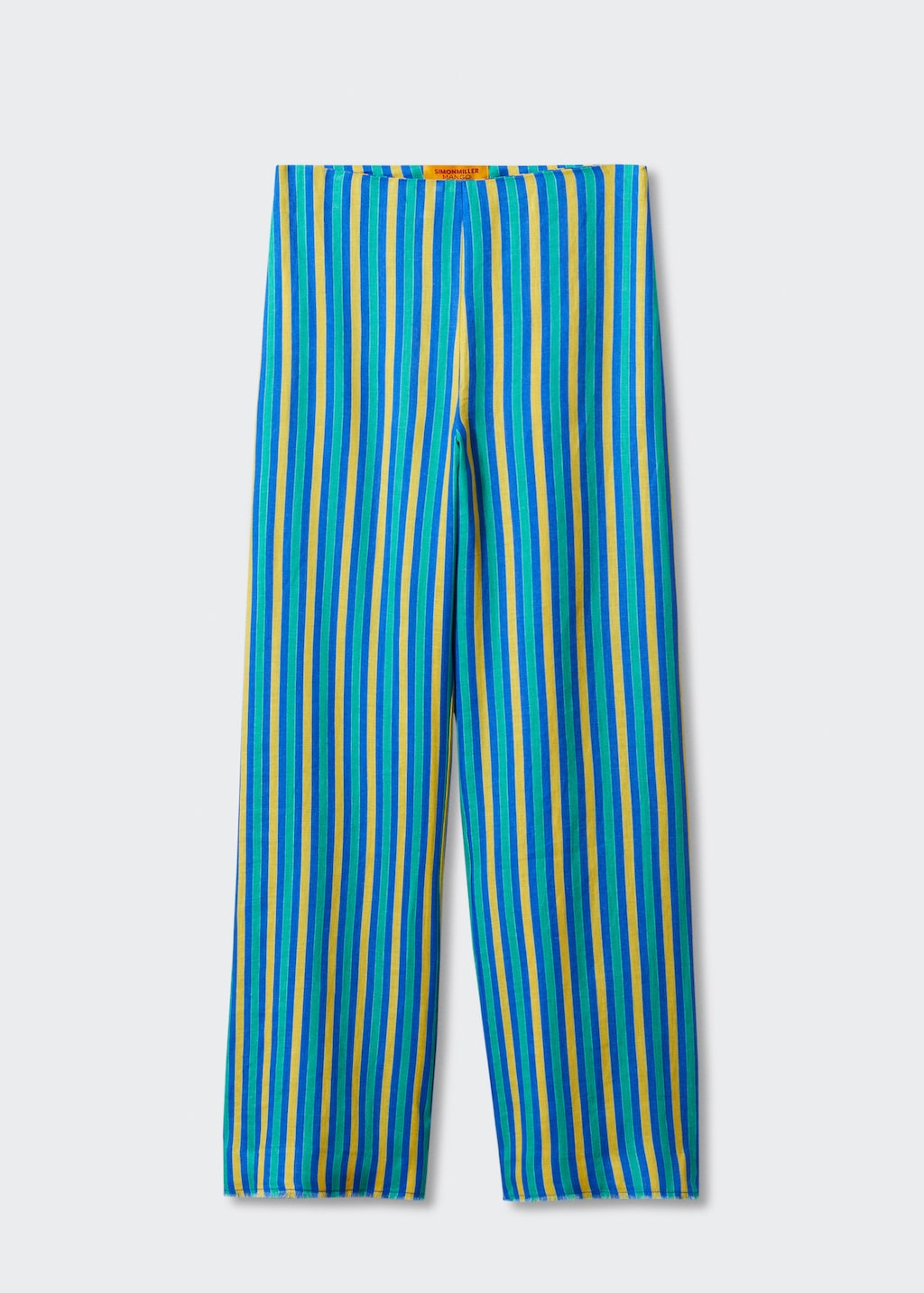 Multi colored striped linen pants Women MANGO OUTLET USA