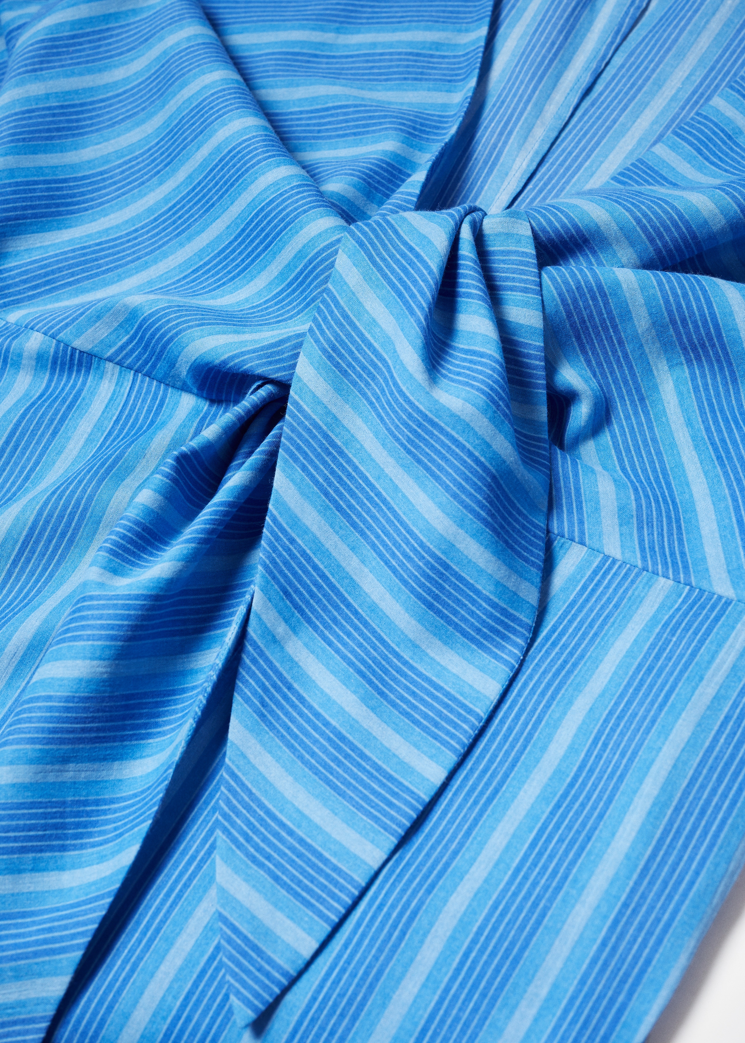 Striped dress with knot detail - Details of the article 8