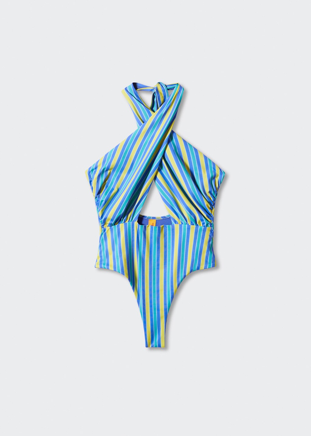 Maillot de bain croisé rayures multicolores - Article sans modèle