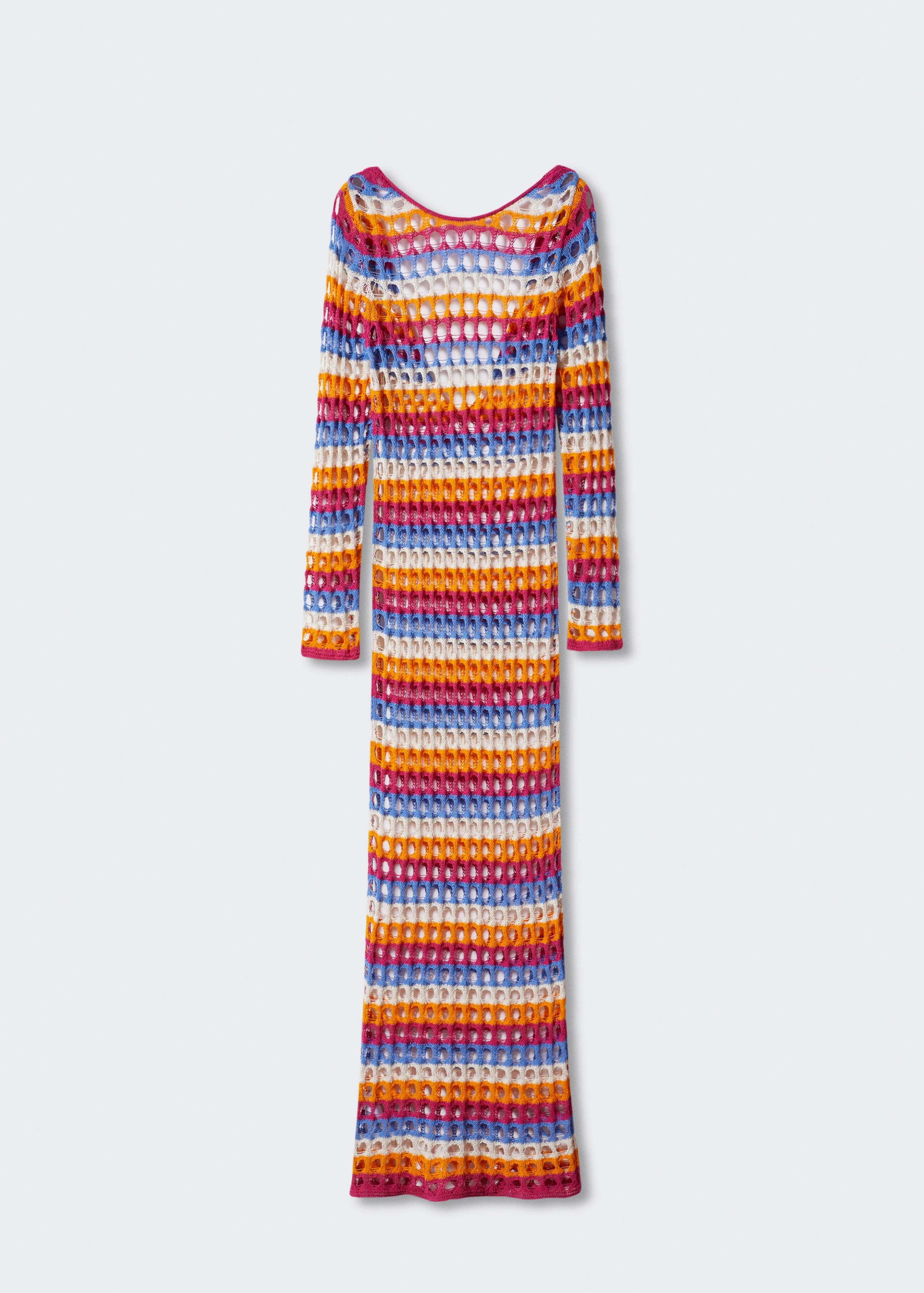 Multi-coloured crochet dress - Article without model