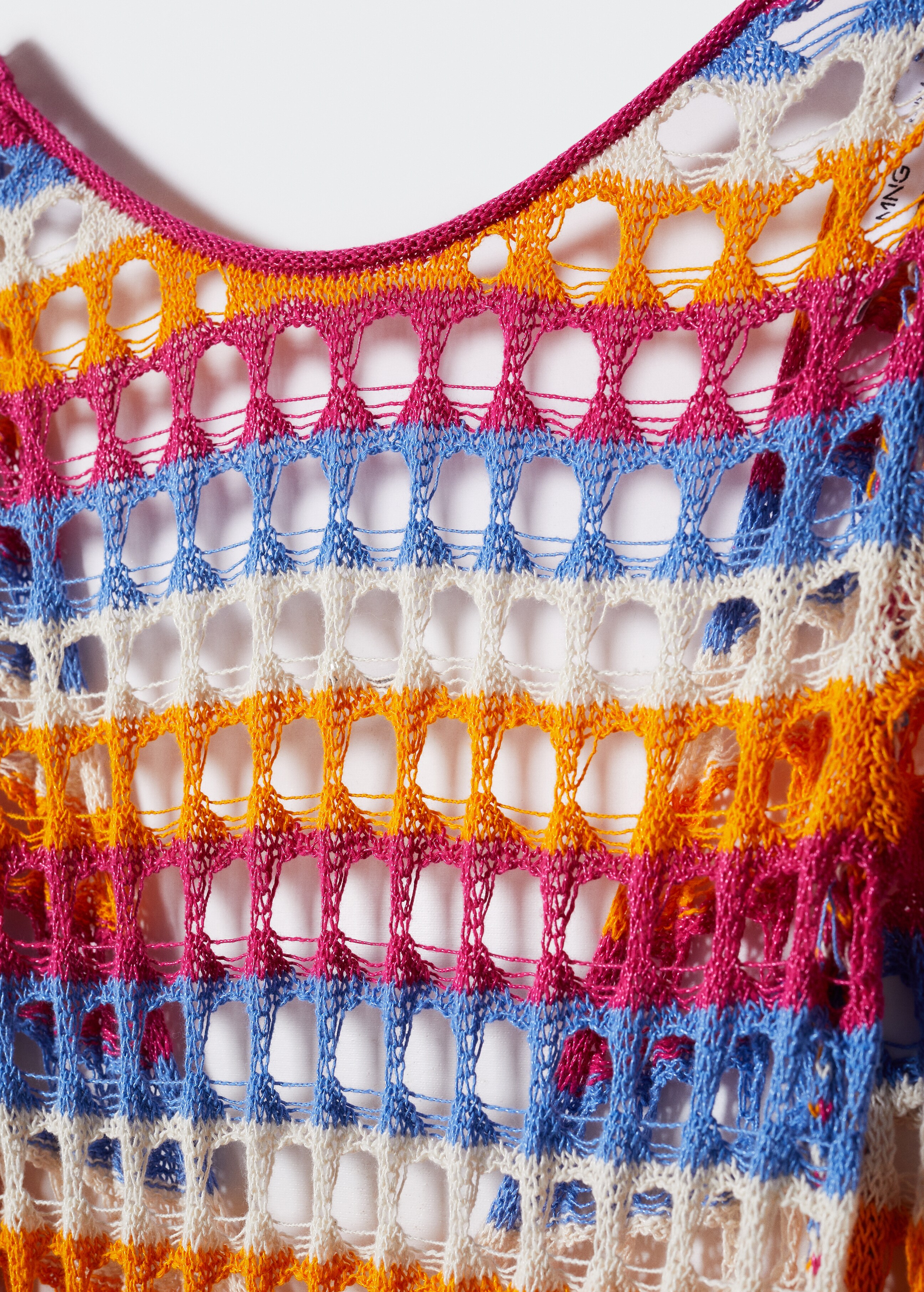Multi-coloured crochet dress - Details of the article 8