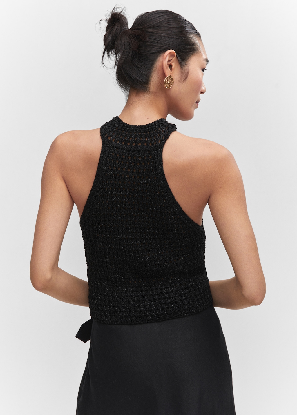 Lurex halter neck top - Reverse of the article