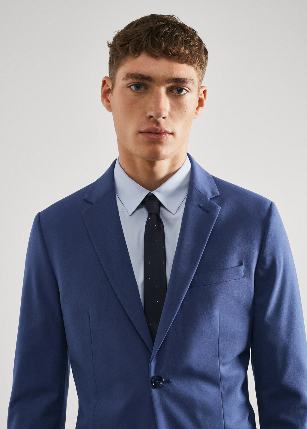 Super slim-fit suit jacket in stretch fabric - Details of the article 1