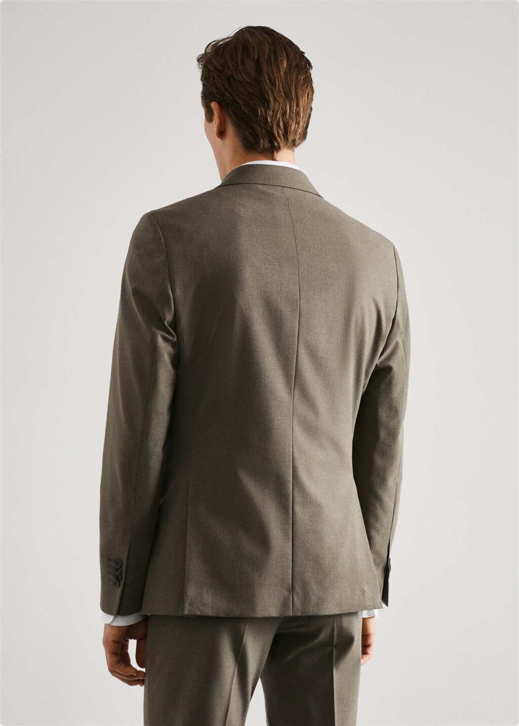 Stretch fabric slim-fit suit jacket - Reverse of the article