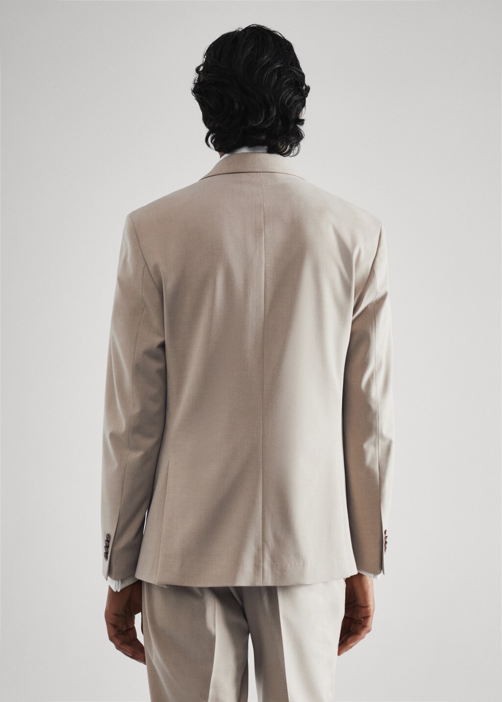 Stretch fabric slim-fit suit jacket - Reverse of the article