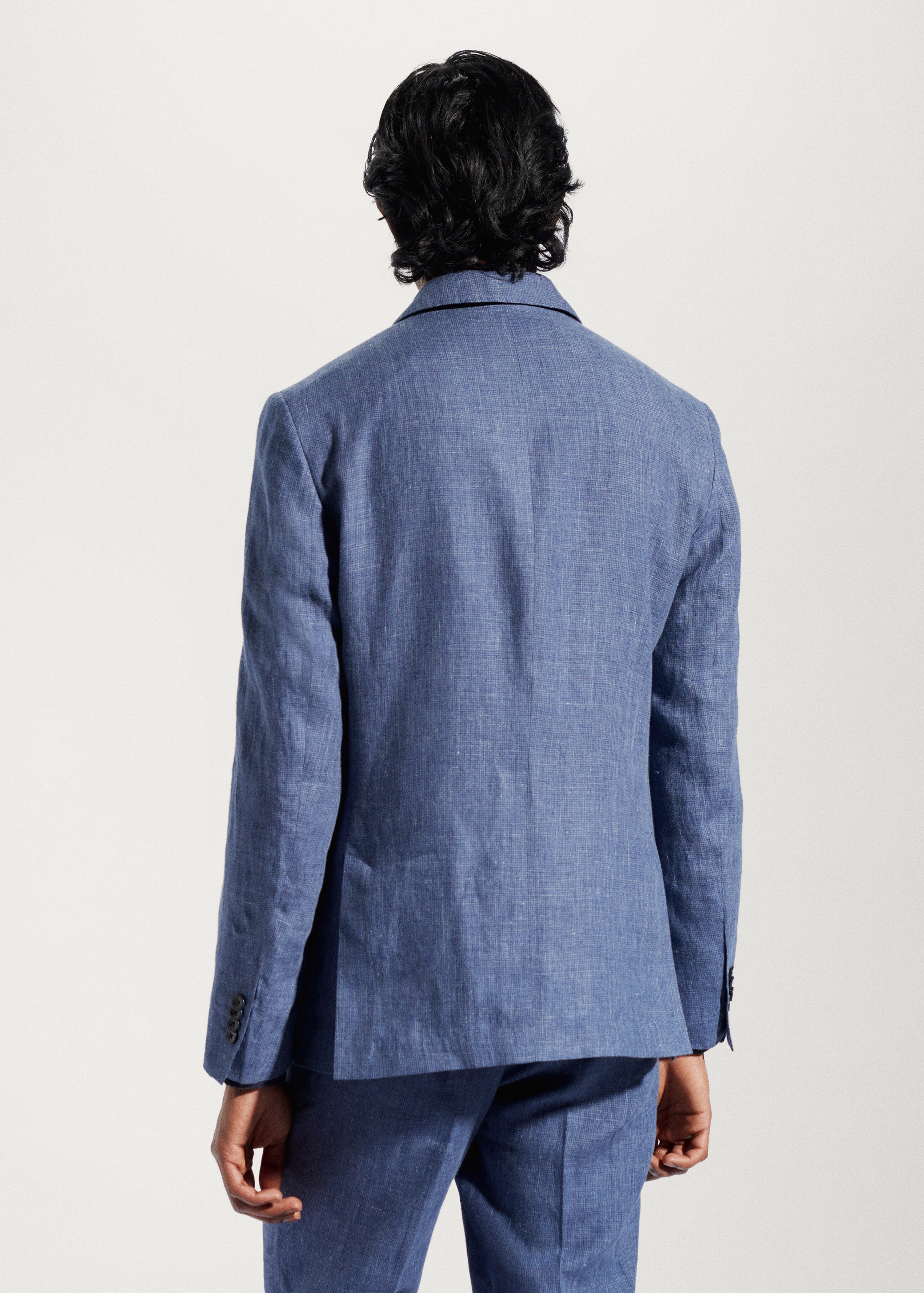 Blazer suit 100% linen - Reverse of the article