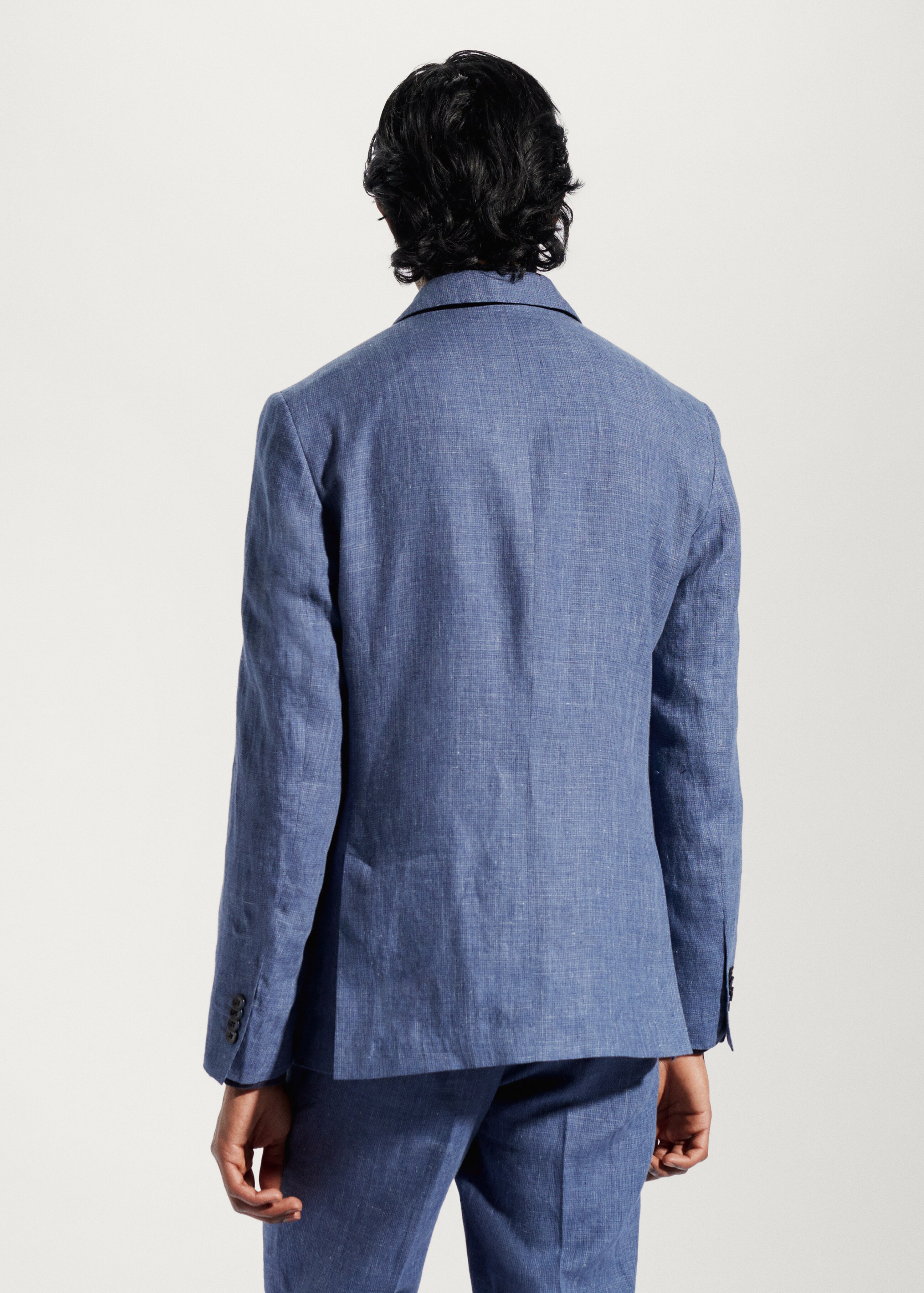 100% linen suit blazer - Reverse of the article