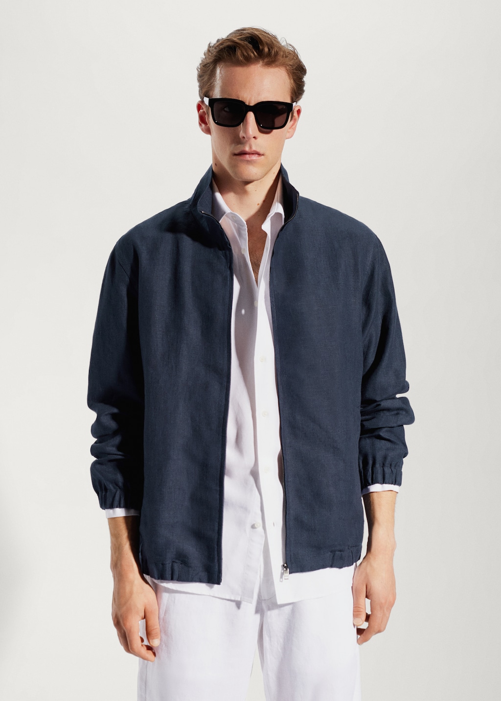 100% linen bomber jacket - Medium plane