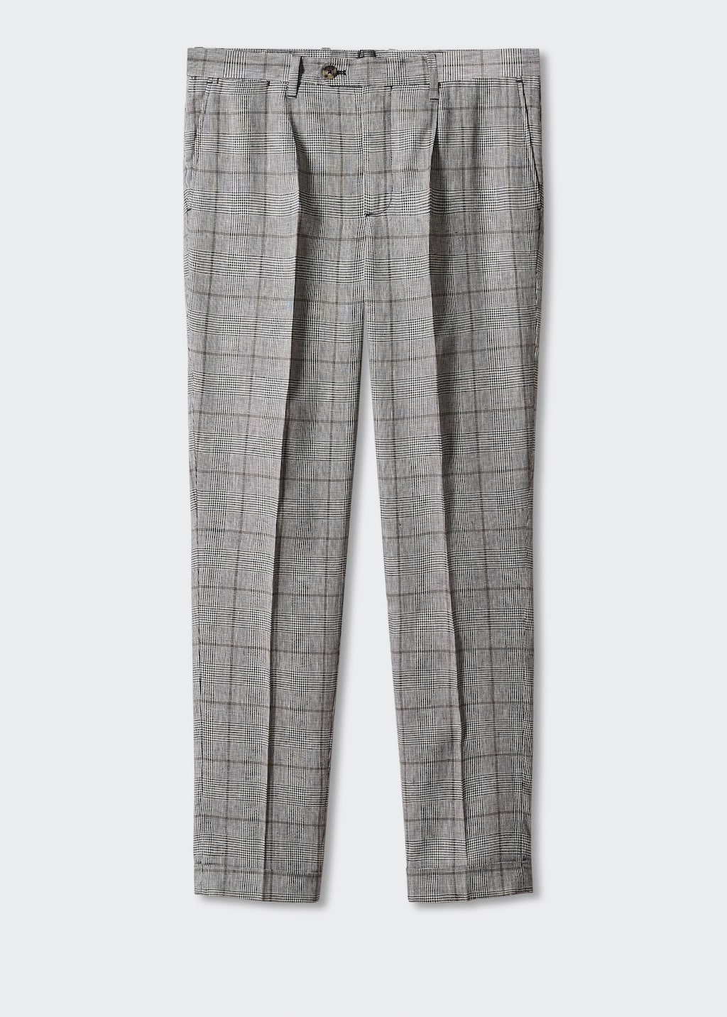 Prince of Wales linen-blend trousers - Article without model