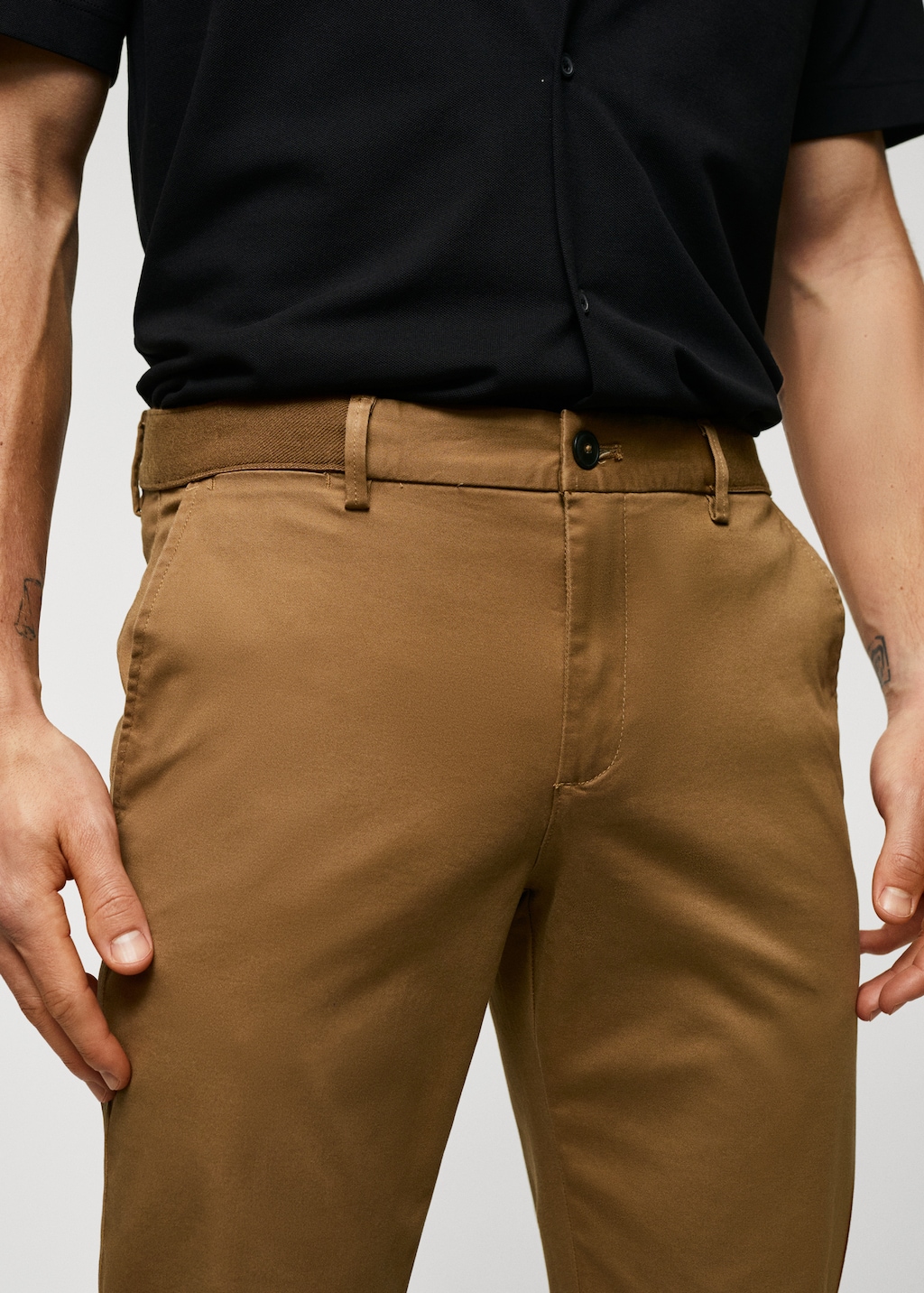 Pantalón algodón tapered crop - Detalle del artículo 1