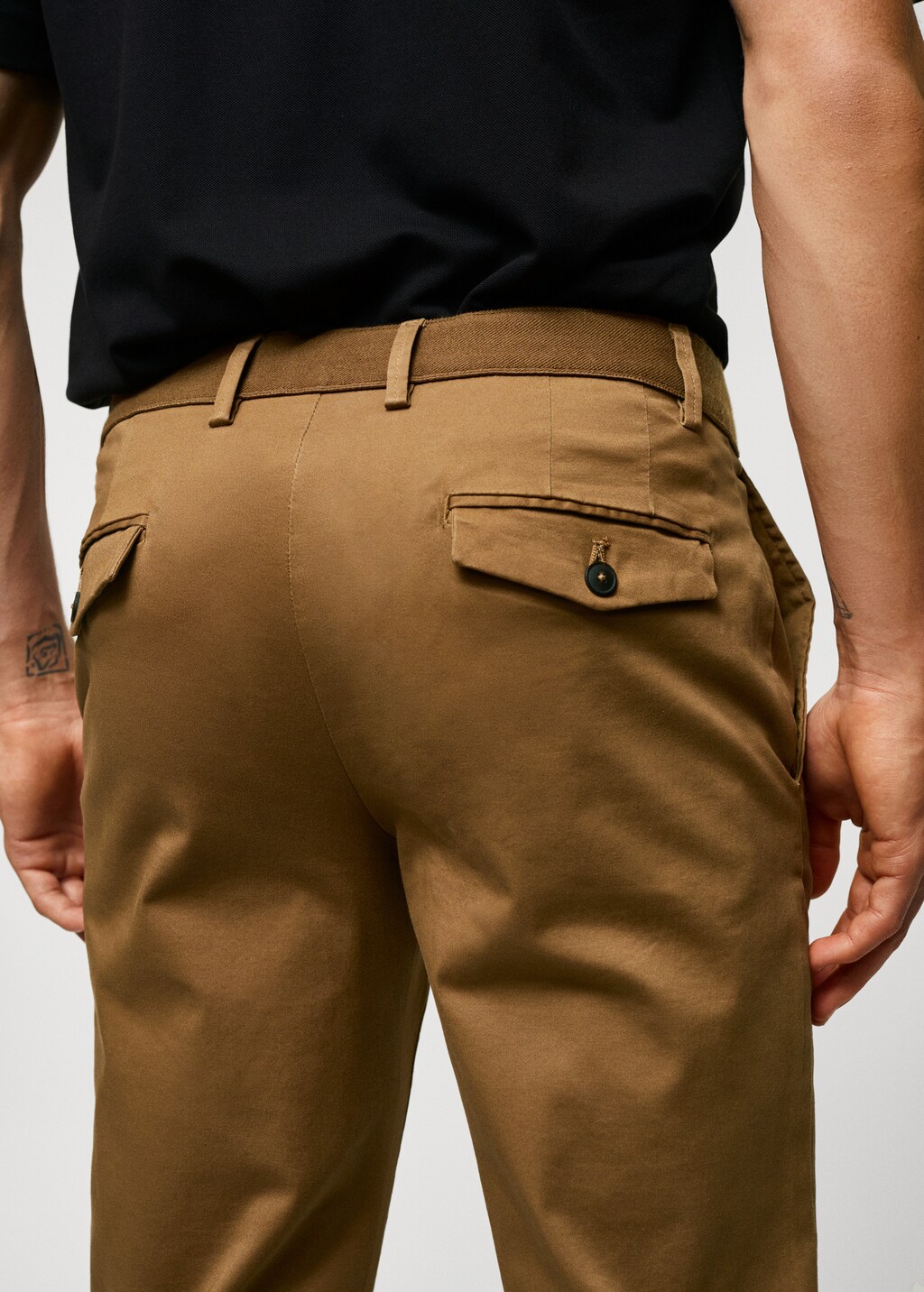 Tapered Crop-Baumwollhose - Detail des Artikels 6