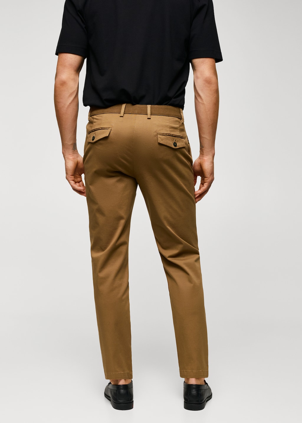 Pantalón algodón tapered crop - Reverso del artículo