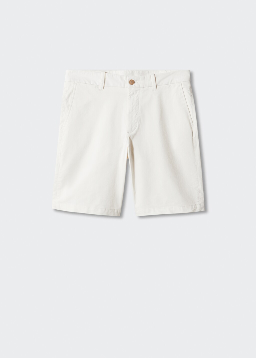 Slim-fit chino cotton bermuda shorts - Article without model