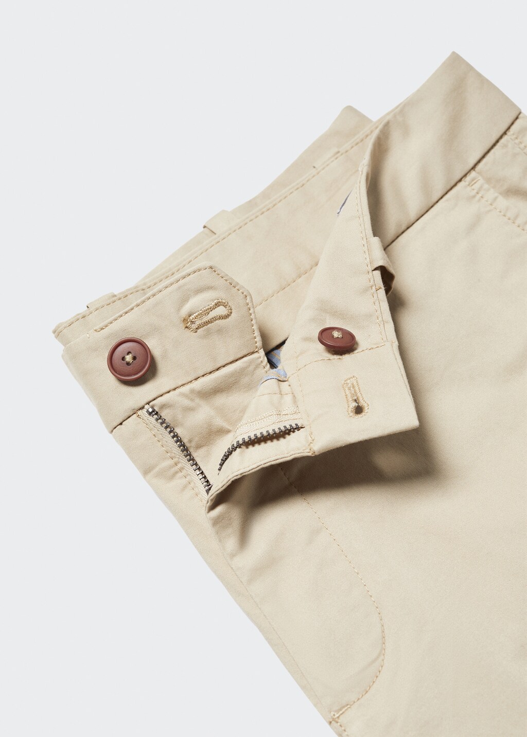 Slim-Fit-Bermudashorts im Chino-Stil aus Baumwolle - Detail des Artikels 8