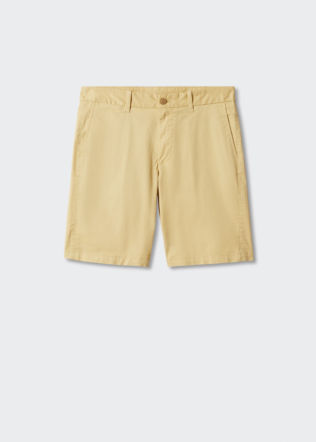 Slim-fit chino cotton bermuda shorts - Article without model